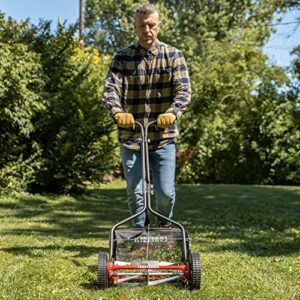 Craftsman 304-14CR 14-Inch 5-Blade Push Reel Lawn Mower with Grass Catcher, Red