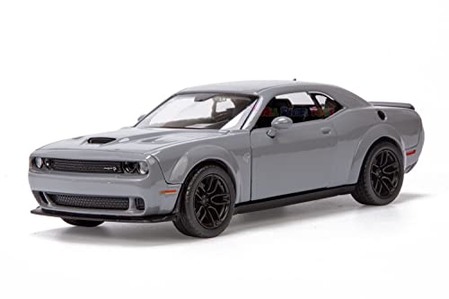 Motormax All Star Toys Exclusive 2018 Dodge Challenger SRT Hellcat Widebody Destroyer Gray 1/24 Diecast Model Car 79350 Grey