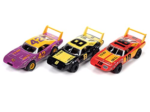 Auto World Xtraction 1969 Dodge Daytona Legends (3 Car Set) (AW Exclusive) Slot Cars HO Scale