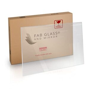 Custom Cut Plexiglass Sheet Cut to Size-Clear Acrylic Sheet 1/8" (3mm) Thick  with Flat Edges and Protective Film, for DIY Craft Projects,& Table Top Signs by Fab Glass, and Mirror
