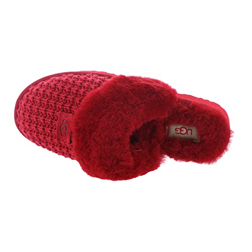 UGG174 Cozy Slipper Womens Slipper 5 BM US Samba Red