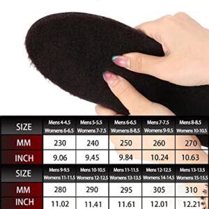 Walkomfy Warm Wool Insoles Winter Thick Outdoor Wool Shoe Inserts, Warm Work Boot Shoe Insoles Arch Support Orthotics Plantar Fasciitis Insoles for Women and Men