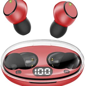 Wireless Earbuds Upgraded 5.3 Headphones with LED Power Display Charging Case IPX7 Waterproof Ear Buds in-Ear Earphones with Microphones for Android Gaming PC Computer Laptop TV Sport Music