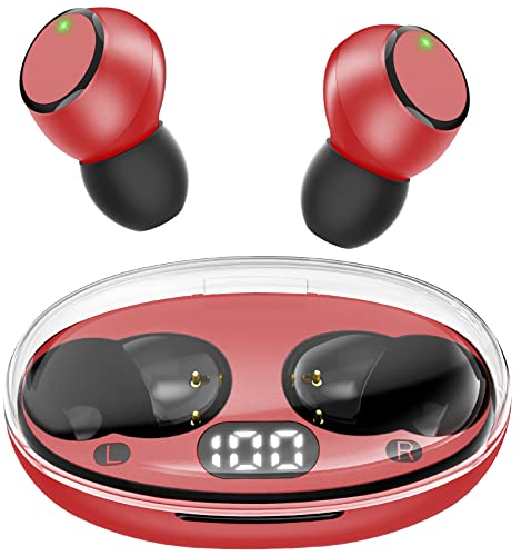 Wireless Earbuds Upgraded 5.3 Headphones with LED Power Display Charging Case IPX7 Waterproof Ear Buds in-Ear Earphones with Microphones for Android Gaming PC Computer Laptop TV Sport Music