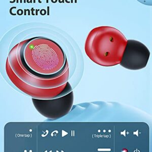 Wireless Earbuds Upgraded 5.3 Headphones with LED Power Display Charging Case IPX7 Waterproof Ear Buds in-Ear Earphones with Microphones for Android Gaming PC Computer Laptop TV Sport Music