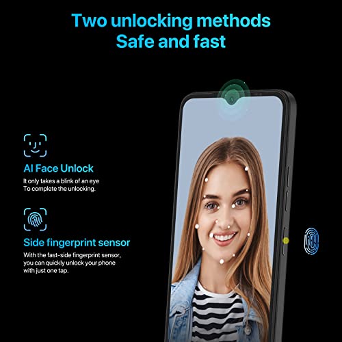 UMIDIGI Cell Phone G1 MAX, Android12 Unlocked Smartphone, Dual Sim 4G LTE Mobile Phone, 128GB/256G Expandable, 6.52" HD+ Night Mode，5150mAh, GSM Unlocked Phone