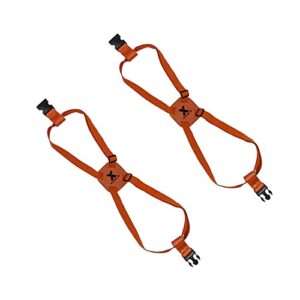 2 pieces luggage straps, luggage straps for suitcases add a bag easy to travel belt for luggage, bag bungee for luggage, adjustable size luggage belt and elastic suitcase strap(orange)