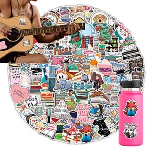 100pcs Reading Stickers for Kids, Book Stickers for Water Bottles Book Laptop Stickers for Teens and Adults Trendy Vinyl Positive Sticker