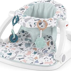 Fisher-Price Sit-Me-Up Floor Seat Pacific Pebble, Portable Baby Chair with Toys Fisher-Price 4-in-1 Sling 'n Seat Tub