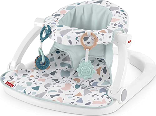 Fisher-Price Sit-Me-Up Floor Seat Pacific Pebble, Portable Baby Chair with Toys Fisher-Price 4-in-1 Sling 'n Seat Tub