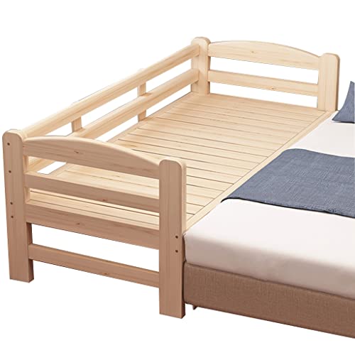 Bed Sleeper, Solid Wood Children Bed Frame, Wooden Bed Bedside Sleeper Suitable for Children and Teens, Easy to Assemble (Color : Style 2, Size : 180x70x40cm)