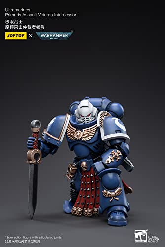 BLOOMAGE JOYTOY (BEIJING) TECH Warhammer 40k: Ultramarines Primaris Assault Vet Intercessor 1:18 Scale Action Figure