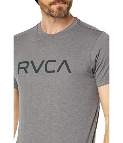 RVCA Mens Big Logo Short Sleeve Tee - Smoke Black | Medium