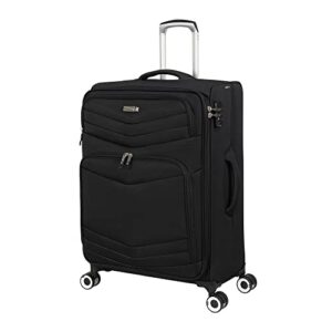 it luggage intrepid 27" softside checked 8 wheel expandable spinner with tsa lock, black