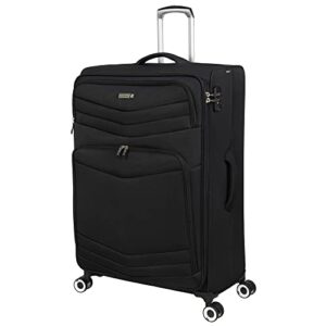 it luggage intrepid 32" softside checked 8 wheel expandable spinner with tsa lock, black