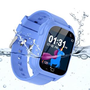 ralehong kids smart watch boys | swim-grade waterproof | 26 games | pedometer | hd camera | music player | flashlight for 3-12 year old boys