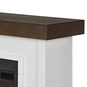 Bernice Landscape Electric Fireplace in White by Real Flame