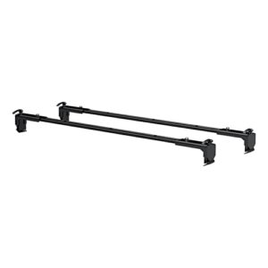 curt 18122 black steel quick-release roof rack crossbars, fits select jeep wrangler jl, gladiator