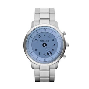 Fossil Neutra Gen 6 Hybrid 44mm Stainless Steel Smart Watch, Color: Silver (Model: FTW7072)