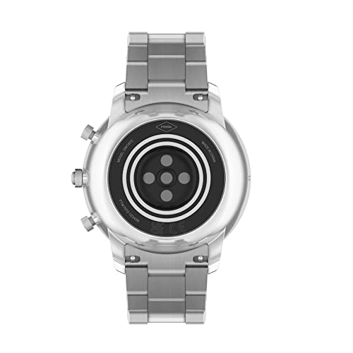 Fossil Neutra Gen 6 Hybrid 44mm Stainless Steel Smart Watch, Color: Silver (Model: FTW7072)