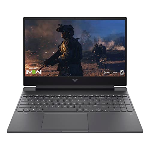 HP 2022 Victus Gaming Laptop, 15.6'' FHD 144Hz Display, 12th Gen Intel 8-Core i5-12450H, GeForce GTX 1650, 16GB RAM, 1TB SSD, USB-C, HDMI, RJ45, SD Card Reader, WiFi 6, Backlit Keyboard, Win 11 Black