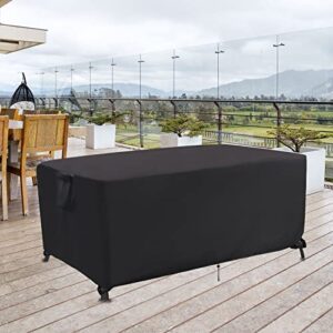 Jungda Outdoor Dining Table Cover,60 Inch Rectangle Patio Dining Table Cover,Waterproof Outside Table Cover Furniture Cover - 60 X 38 X 28 Inch