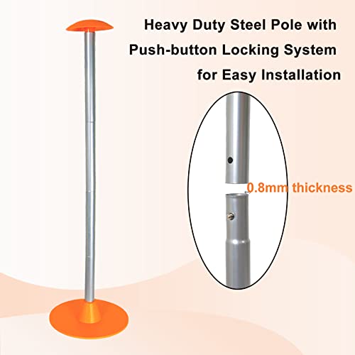 Tuszom Boat Cover Support Pole with Straps