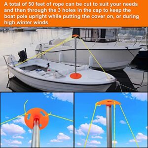 Tuszom Boat Cover Support Pole with Straps