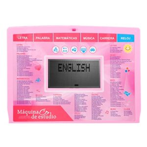 LESHITIAN Kids Educational and Bilingual Laptop Spanish/English,130 Learning Modes, Laptop for Kids Ages 3+