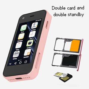 Mini Smartphone 3G, GSM 2.5Inch 1GB 8GB Quad Core Android Cell Phones for Android 6.0, Built in 1580mAh Lithium ion Battery, Kids Mobile Phone Dual SIM Card Phone Kid(Pink)