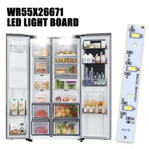 WR55X26671 Refrigerator Freezer LED light Board for GE Refrigerator -Replaces PS11767930 AP6035586 (2PACK)