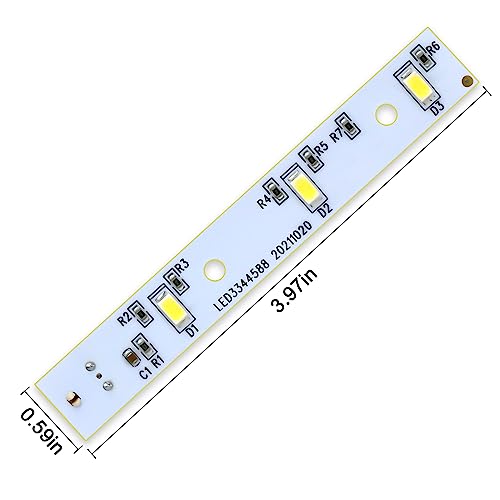WR55X26671 Refrigerator Freezer LED light Board for GE Refrigerator -Replaces PS11767930 AP6035586 (2PACK)
