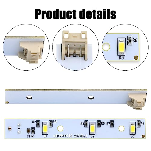 WR55X26671 Refrigerator Freezer LED light Board for GE Refrigerator -Replaces PS11767930 AP6035586 (2PACK)