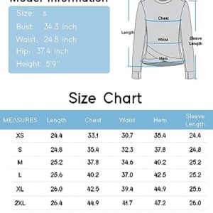 Women's Long Sleeve Compression Shirts Workout Tops Cross Hem Athletic Running Yoga T-Shirts with Thumb Hole Denim Blue