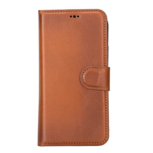 VENOULT Leather Wallet Case Comptible with iPhone 15 Pro MAX Man or Women, 15 Pro / 15 Plus 14 Pro / 13/12 and All Genuine Leather, 4 Card Holder Folio Cover, Wireless Charge, Kick Stand, ID Window