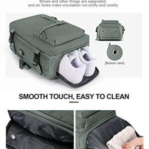VGCUB Carry on Backpack,Large Travel Backpack for Women Men Airline Approved Gym Backpack Waterproof Business Laptop Daypack,Olive Green