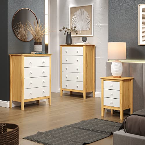 ADEPTUS Wooden Dresser, Natural & White