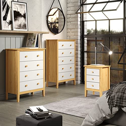 ADEPTUS Wooden Dresser, Natural & White