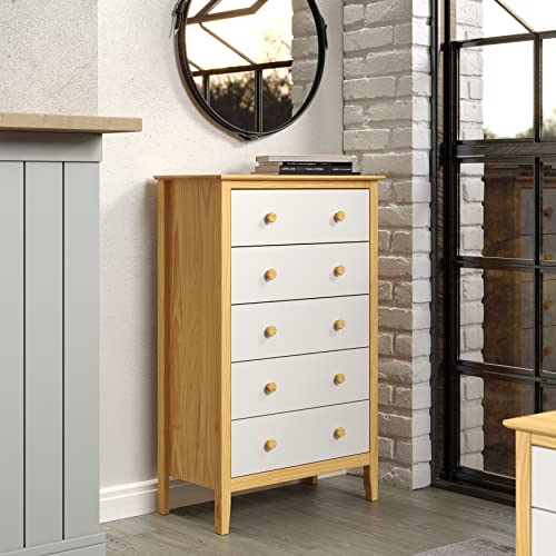 ADEPTUS Wooden Dresser, Natural & White