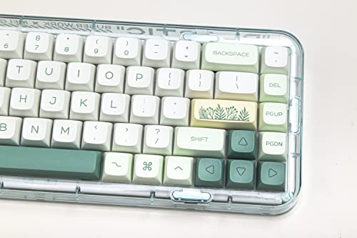 Cmokifuly Botanical Keycaps XDA Profile Keycaps Custom Keycaps for Mechanical Keyboard,144 Keys Set PBT Keycaps Dye Sublimation Keycaps (Botanical Garden)