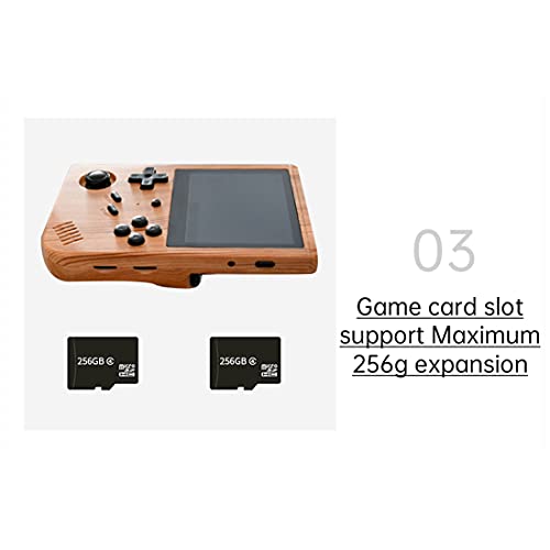 JoySeed RG351V Handheld Arcade Game Console with 10000 Games, 128G 3.5 Inch Retro Portable Game Console - Black