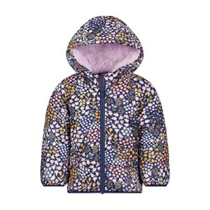carter's baby kids winter jacket for girls, ditsy floral, 6 years