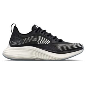 apl: athletic propulsion labs men's streamline sneakers, black/white/white, 9.5