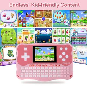 Kids Tablet/Baby Learning Pad with 102 Activities/Toddler Tablet with ABC Alphabet/Words/Music/Math Interactive Educational Electronic Toys Gifts Handheld Game for Preschool Boys Girls Ages 3-12