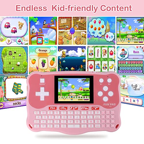 Kids Tablet/Baby Learning Pad with 102 Activities/Toddler Tablet with ABC Alphabet/Words/Music/Math Interactive Educational Electronic Toys Gifts Handheld Game for Preschool Boys Girls Ages 3-12