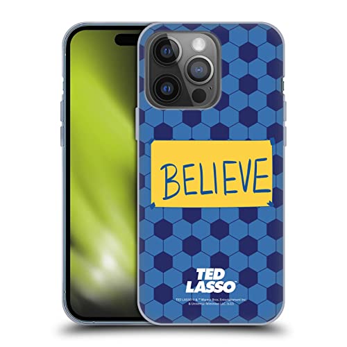 Head Case Designs Officially Licensed Ted Lasso Believe Season 1 Graphics Soft Gel Case Compatible with Apple iPhone 14 Pro