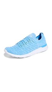apl: athletic propulsion labs women's techloom wave sneaker, coastal blue/ice blue/mela, 10.5 medium us