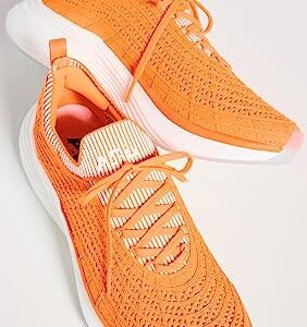 APL: Athletic Propulsion Labs Women's Techloom Zipline Sneakers, Molten/Pristine/Ribbed, Orange, 7.5 Medium US