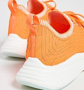 APL: Athletic Propulsion Labs Women's Techloom Zipline Sneakers, Molten/Pristine/Ribbed, Orange, 7.5 Medium US