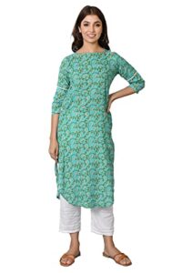 next heritage indian kurtis for women green dress dresses indian dress indian ethnic dresses long dress for women kurta for women top for women x-large